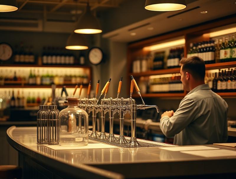 Thekenbereich und Service