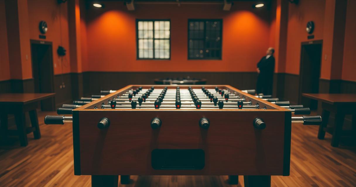 Tischkicker Gesamtansicht