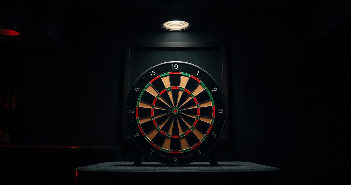 Steel-Dartscheibe und Raum